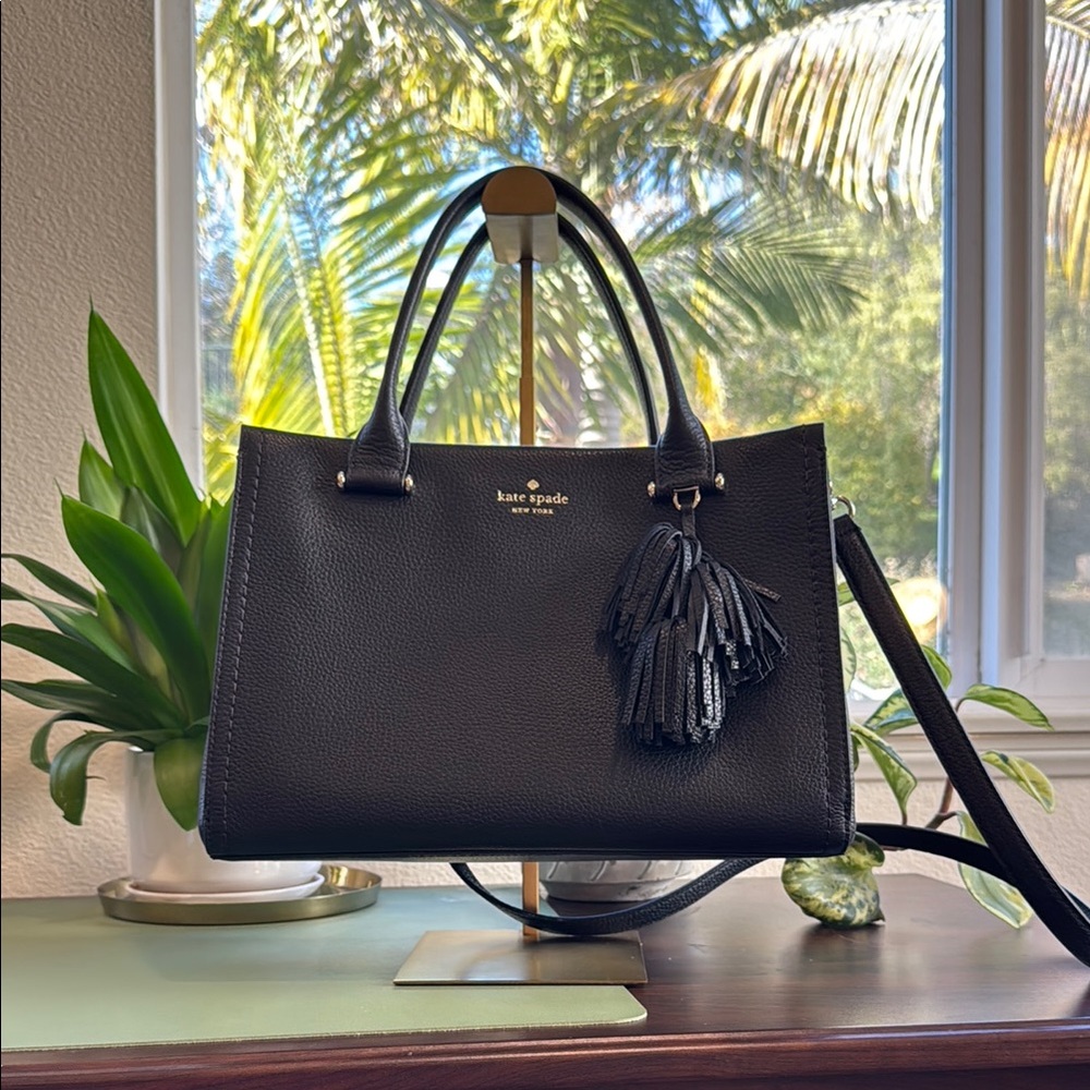 Kate Spade Black Maryam Satchel, new ✨ !
